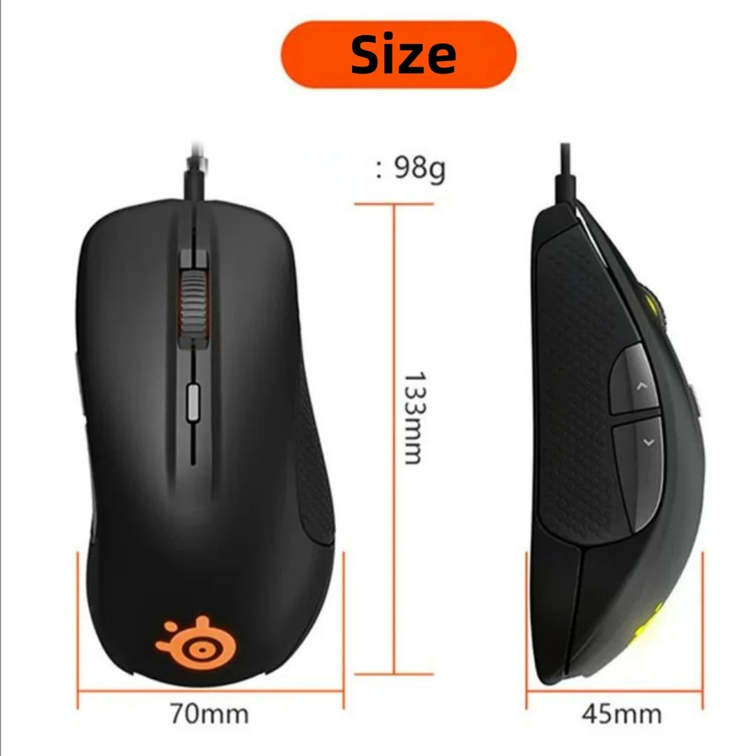 100% Original SteelSeries Rival 300S  Gaming Mouse Wired 7200 DPI RGB LED LOGO Optical Mouse Gamer USB Mice For Dota 2