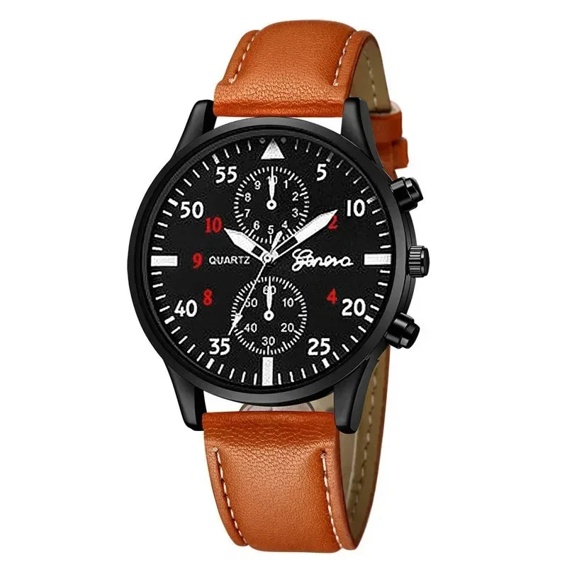 Reloj Hombre Watches for Men Business Mens Watch Luxury Leather Bracelet Quartz Wristwatch Casual Clock Gift Montres Hommes