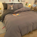 1 pc housse de couette 220x240 White White Gray Color Duvet Cover Double Size funda nordica cama 150 Queen/King Size Bed Cover