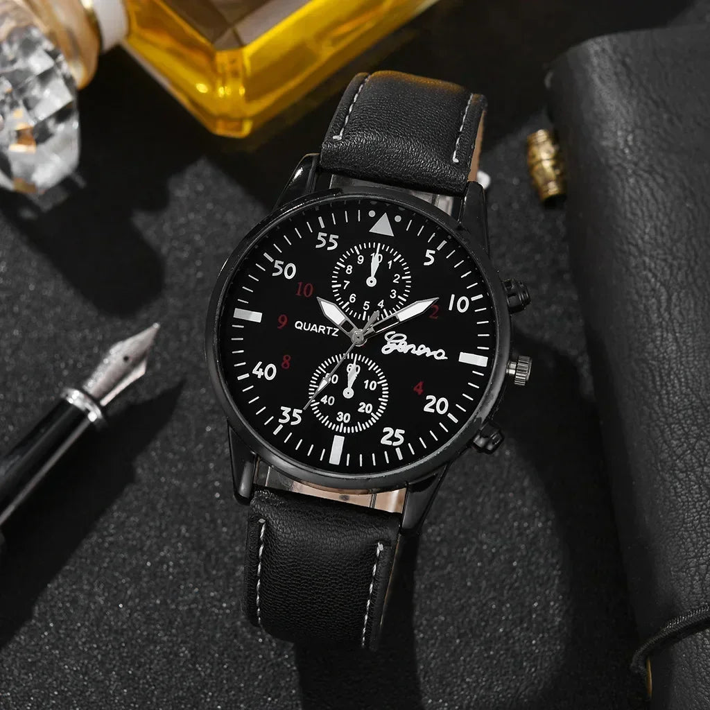 Reloj Hombre Watches for Men Business Mens Watch Luxury Leather Bracelet Quartz Wristwatch Casual Clock Gift Montres Hommes