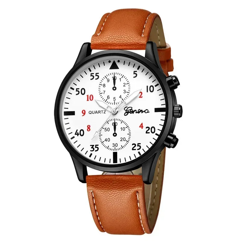 Reloj Hombre Watches for Men Business Mens Watch Luxury Leather Bracelet Quartz Wristwatch Casual Clock Gift Montres Hommes